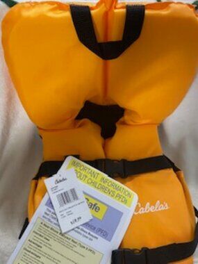 Cabela's Infant Life Jacket ~ Mango ~ Near Shore Buoyant Vest (Type II PFD)